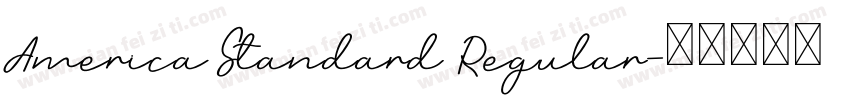 America Standard Regular字体转换
